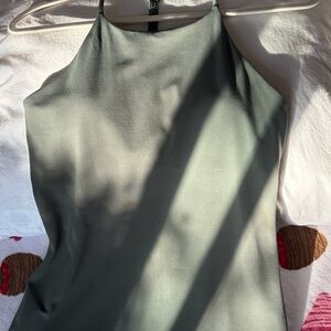 Chic Sage Green Halter Top